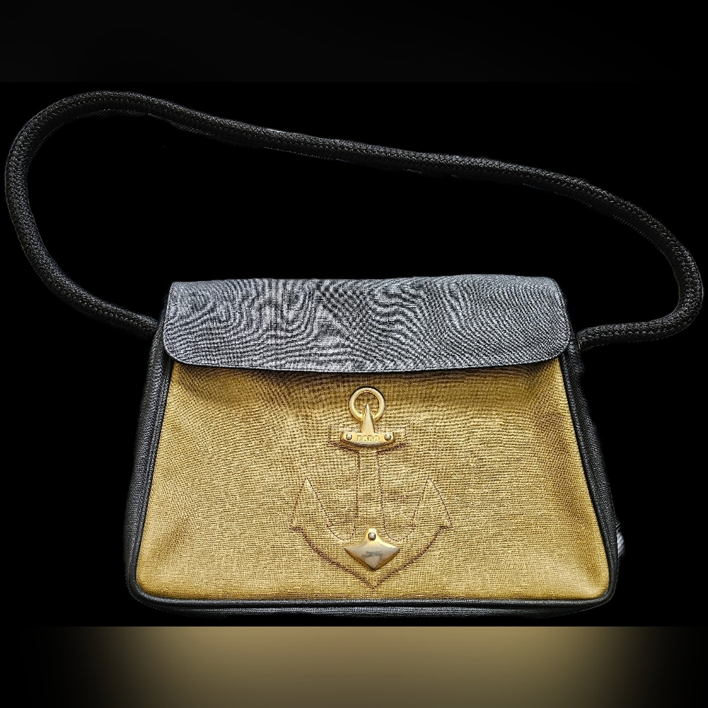 Vintage Rodo Italy Anchor Shoulder Purse
